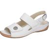 Sandale WALDLÄUFER "HELIETT", Damen, Gr. 7,5 (41), weiß, Glattleder, klassisch, Schuhe, Sommerschuh, Sandalette, Keilabsatz, mit Klettverschlüssen, H-Weite
