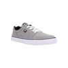 Sneaker DC SHOES "Tonik", Gr. 7,5(40), grau (grau, schwarz, orange), Obermaterial: Leder (Kuh) / Futter: Textil / Außensohle: Gummi, Schuhe