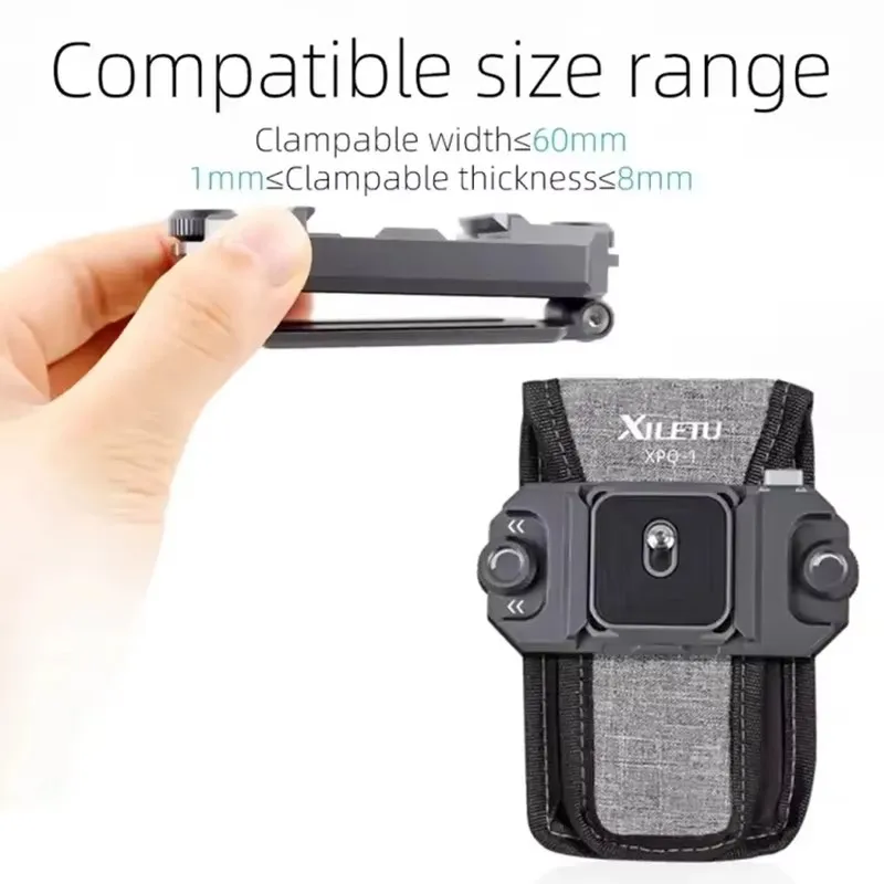 Morsetto per piastra a sgancio rapido universale per fotocamera DSLR Gimbal Arca Swiss Morsetto per fotocamera con adattatore per montaggio a cursore per treppiede con interruttore rapido