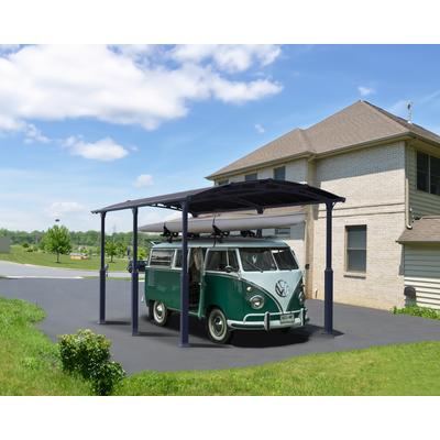 Einzelcarport PALRAM - CANOPIA "Alpine", grau (anthrazit), H: 259cm, Carports, wartungsfrei