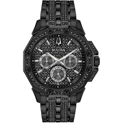 Bulova Crystal Octava Herren Uhr Schwarz 98C134 Image