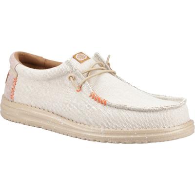 HEYDUDE Wally Coastline Canvas Herren Silber Bootsschuhe Image