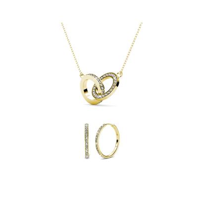 Parures Chic Kreis Zwilling - Doré et Cristal Image