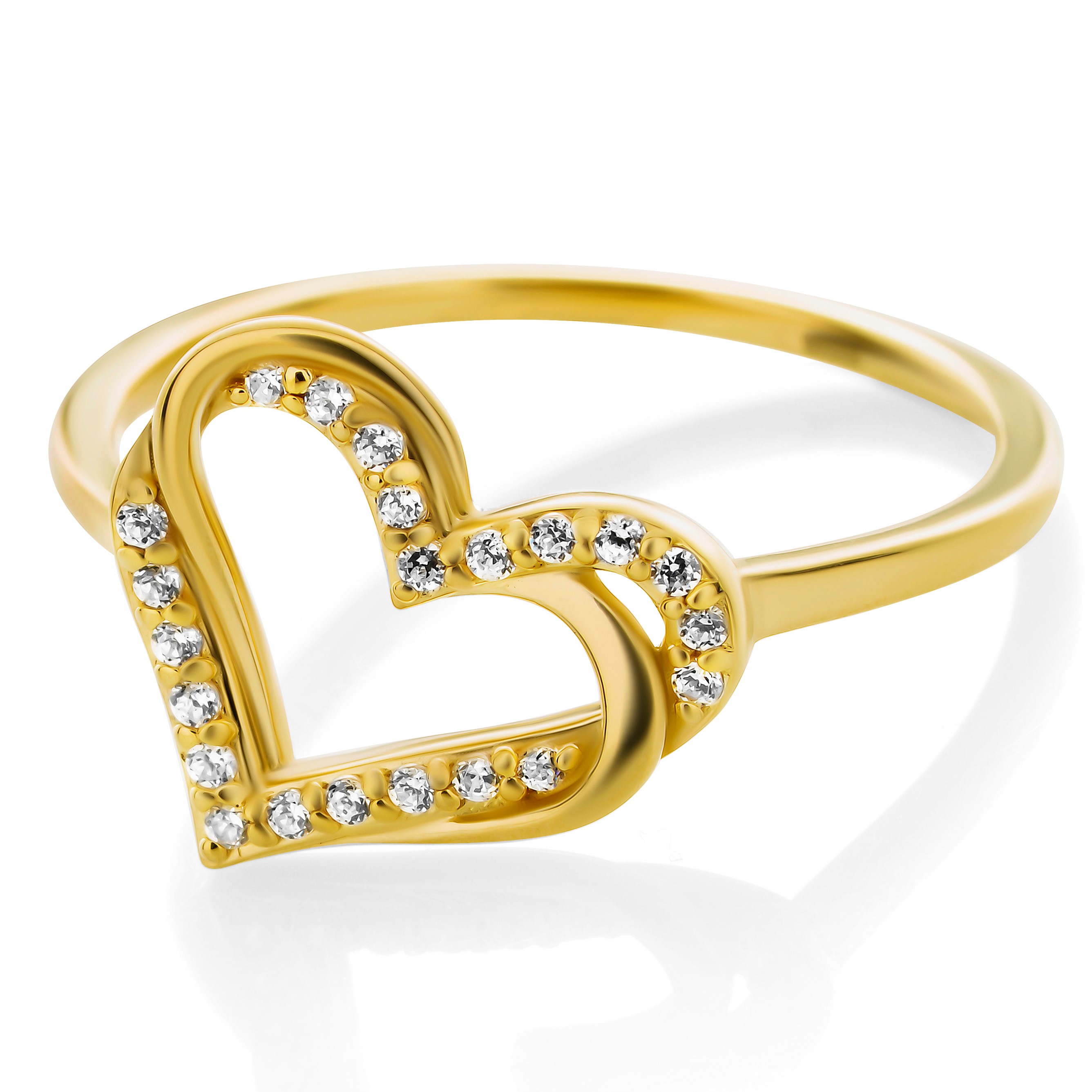Orphelia 'Cecilia' Damen-Ring aus 925er Sterlingsilber – Gold ZR-7584/G