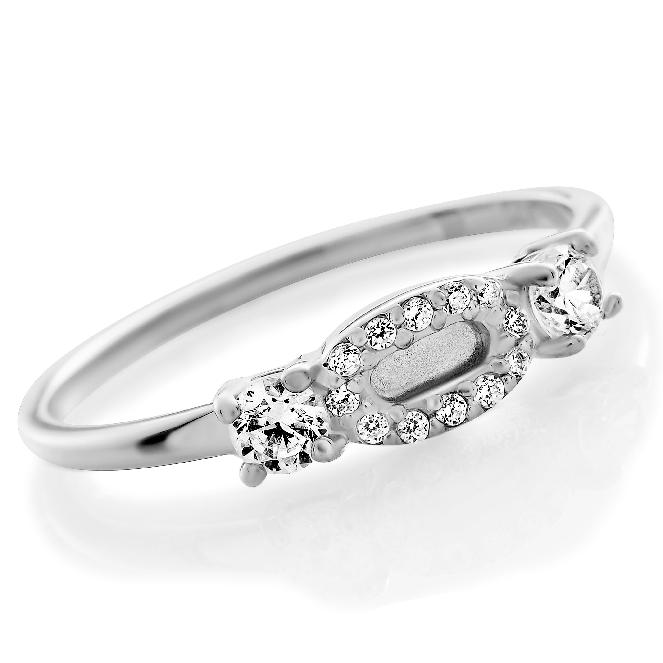 Orphelia 'Lily' Damen-Ring aus 925er Sterlingsilber – Silber ZR-7582 Image