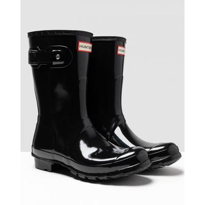 Kaufen Sie Hunter Original Short Gloss Damen Gummistiefel In Schwarz Image