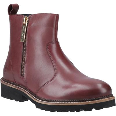 Hush Puppies Grace Zip Wildleder Damen Burgundy Stiefel Image