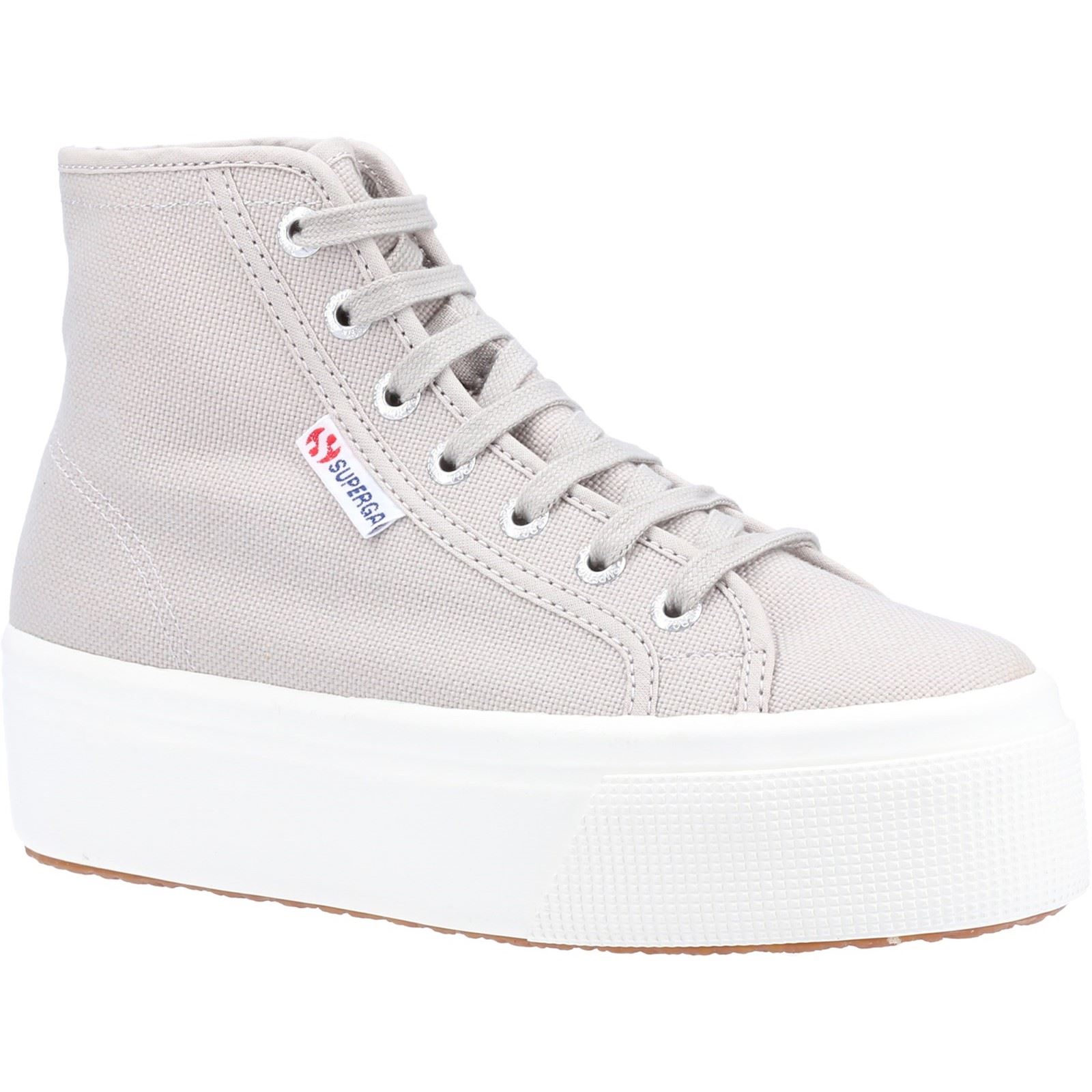 Superga 2708 HI Top Cotton Women's Grau Colomba/Weiß Avorio Stiefel