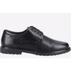 Hush Puppies Verity Slip On Leder Damen Schwarze Brogues Schuhe