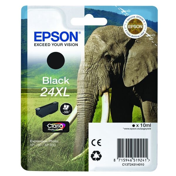 Epson Tintenpatrone »24XL / T2431XL« C13T24314012 schwarz Image