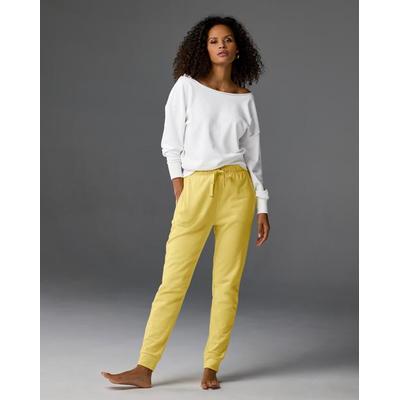 Boston Proper - Pale Banana Yellow - Cotton Comfort Drawstring Pocket Jogger - Large