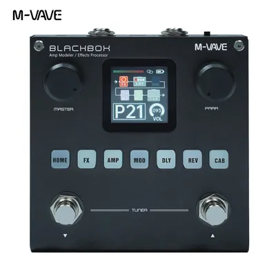 M-VAVE Blackbox Guitar / Bass AMP Modeler Multi Effects Processor Rechargeable for Electric Guitar