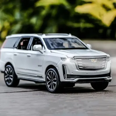 1:32 Escalade Cars Models Toys Rubber Tires Miniature Vehicles with Light Music Wheel Pull Back Toy