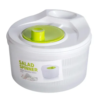 Kitchen Vegetable Dehydrator Salad Spinner Fruit Drain Basket Dryer Hand Crank Kitchen Tool
