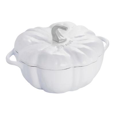 Staub 3.5 Qt. White Pumpkin Enameled Cast Iron Dutch Oven 1024043