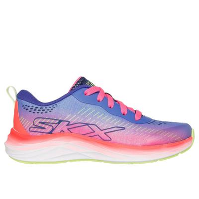 Skechers Girl's GO RUN Accelerate - Glitter Craze Sneaker | Size 11.0 | Navy Blue | Textile/Synthetic