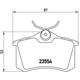 BREMBO Bremsensatz-Hinterachse COATED DISC LINE / STANDARD Bremsensatz, Scheibenbremse hinten rechts links voll 245mm für SKODA RENAULT VW ROEWE (SAIC