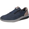 Sneaker WALDLÄUFER "K-Fabian", Herren, Gr. 11 (46), blau (jeansblau, beige), Nubukleder, casual, Schuhe, mit Reißverschluss, H-Weite, Freizeitschuh, Halbschuh, Schnürschuh