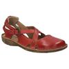 Sandale JOSEF SEIBEL "Rosalie 13", Damen, Gr. 42, rot (rubinrot), Leder, klassisch, Schuhe, Sommerschuh, Sandalette, Riemchensandale, im Used-Look