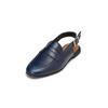 Loafer MARC O'POLO "aus veredeltem Rindleder", Damen, Gr. 37, schwarz shiny blau, Obermaterial: 100% Leder (Rind), unifarben, Schuhe