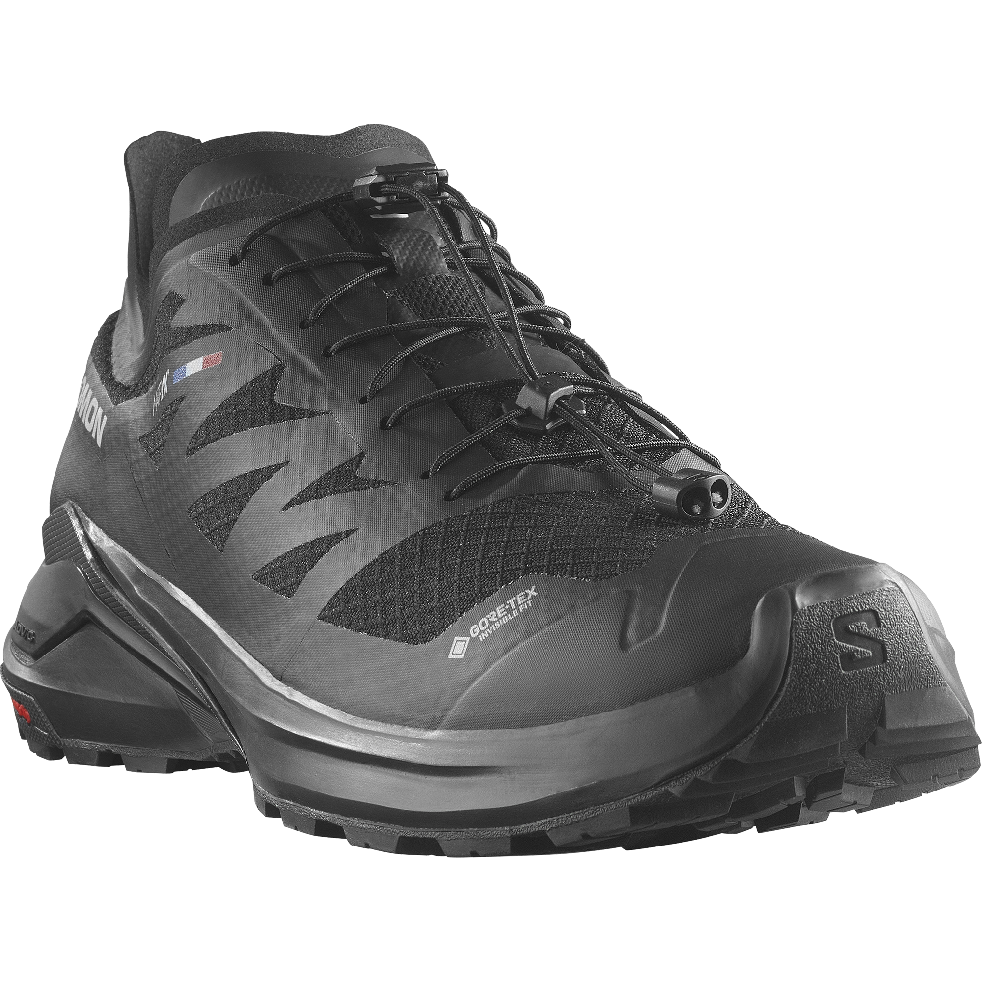 Trailrunningschuh SALOMON "XA META GORE-TEX W MIF", Damen, Gr. 40, schwarz (schwarz, schwarz, schwarz), Synthetik, Textil, Schuhe, wasserdicht - hergestellt in Frankreich