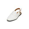 Loafer MARC O'POLO "aus veredeltem Rindleder", Damen, Gr. 38, weiß (cloudy weiß), Obermaterial: 100% Leder (Rind), unifarben, Schuhe