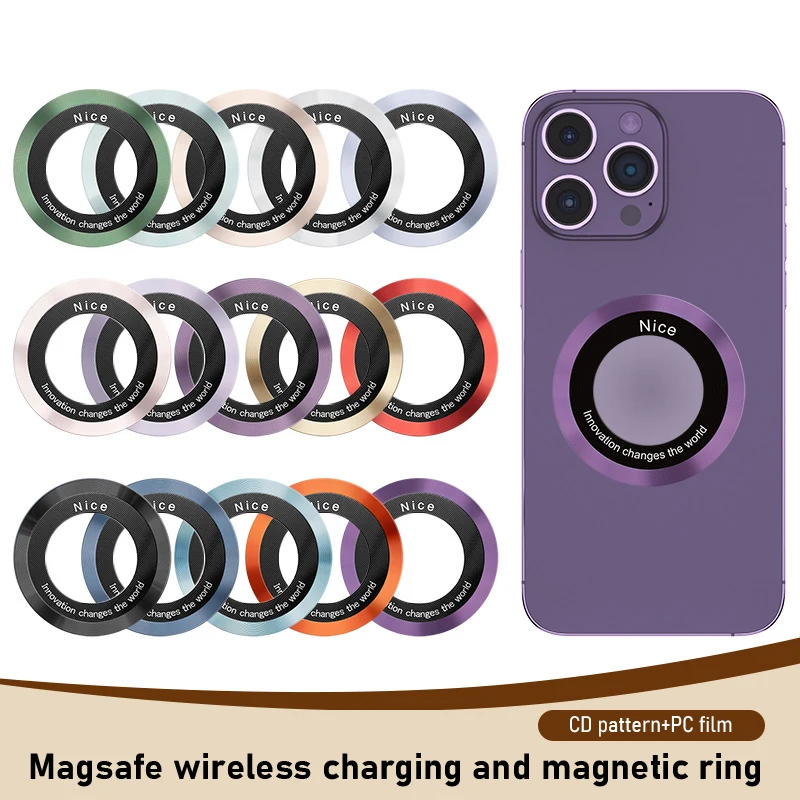 Für magsafe magnet platte ring universelle metall aufkleber unterstützung kabelloses ladegerät metallplatte blech für magnet auto halter Image