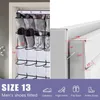 New thinking hängende Schuh ablage, über der Tür Schuh ablage Organizer, hängende Schuh regal halter 24 große Netz taschen für Kleider schrank