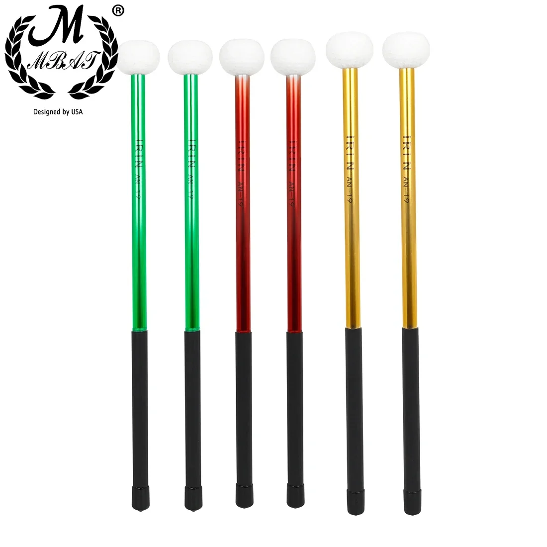 M mbat 1 Paar Drumsticks Pauken keulen Filzkopf Paukens täbchen Hand Drum Drumsticks Musik Percussion Teile Zubehör Image