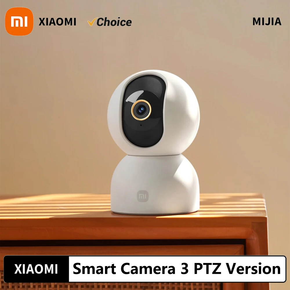 Xiaomi Smart Camera 3 PTZ-Version Smart Home 3K Ultra-Low Light Vollfarbe 5 MP 360 ° Gespräch mit Panorama-WLAN-Move-Tracking Image