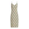 Sommerkleid ROXY "Stay Sunny", Damen, Gr. L, US-Größen, grün, 100% Viskose, Langarm, Kleider