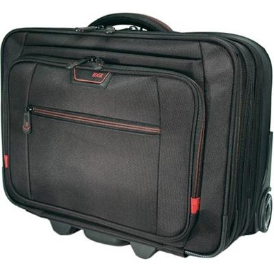 Mobile Edge Travel/luggage Case For 13" To 17.3" Iphone Notebook - Black, Red - 1680D Ballistic Nylon Body - Trolley Strap, Telescoping Handle, Handle