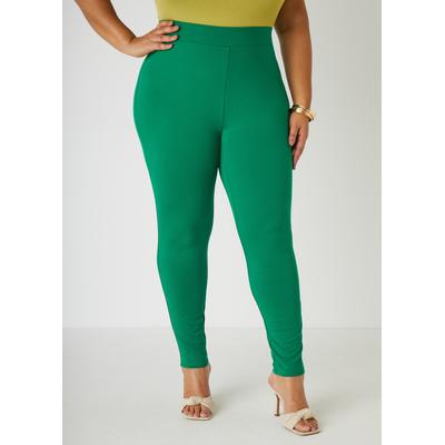 Plus Size Pull On High Waist Ponte Leggings