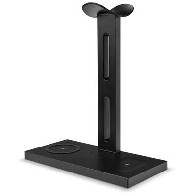 Ilive 5-In-1 Headphone Stand And Wireless Charger, 9-1/2"h X 5-1/8"w X 7-15/16"d, Iaqst303B