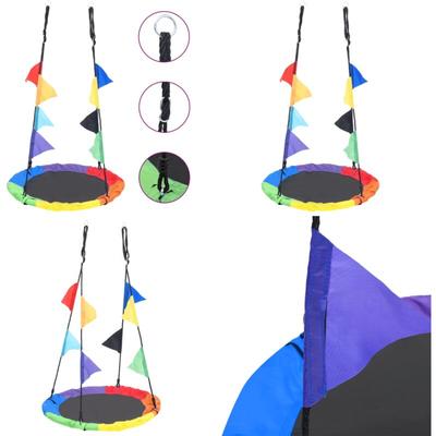 Vidaxl - Schaukel mit Fahnen Regenbogen 100 cm - Schaukel - Schaukeln - Home & Living - Mehrfarbig Image