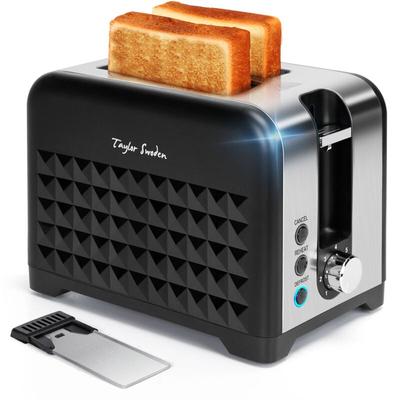 Taylor Swoden - Toaster 2 Scheiben, Edelstahl Toaster mit 7 Einstellbare Bräunungsstufen,