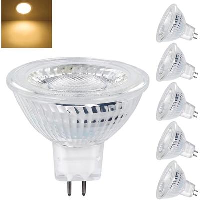 GU5.3 MR16 12 v LED-Leuchtmittel, 5 w, entspricht 40 w Halogenlampe, Warmweiß 2700 k, 350 lm, 12 v Image