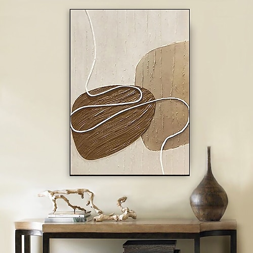 handgemachtes Ölgemälde Leinwand Wandkunst Dekoration Minimalismus abstrakt modern für Wohnkultur gerollt rahmenlos ungedehntes Gemälde Image