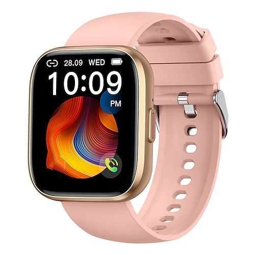 696 P114 Smartwatch 1.85 Zoll Smart-Armband Bluetooth Schrittzähler Anruferinnerung Schlaf-Tracker Kompatibel mit Android iOS Damen Herren Freisprechanlage Nachrichterinnerung IP 67 40mm Uhrengehäuse