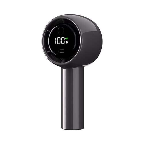 Hochleistungs tragbarer Handheld Ventilator – LED-Anzeige USB wiederaufladbarer Mini Kühlventilator mit 5 Geschwindigkeiten und langer Akkulaufzeit Image