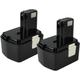 Vhbw - 2x batteria compatibile con Hitachi wr 14DM, wr 14DMB, wr 14DH, wr 14DL, wr 14DMK, wr 14DMR