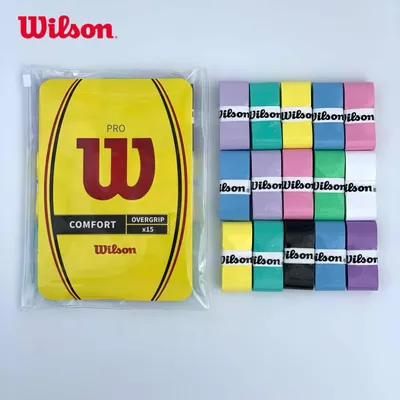 12Pcs Wilson Tennis Racket Overgrip Sticky Sweat Band Absorption Grip PU Badminton Padel Racket