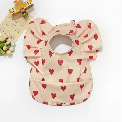Baby Bib PU Macrames Cartoon Saliva Towel Washable Children Girls Boys Dropshipping