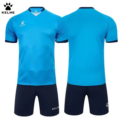 KELME Men's Football Uniform Custom Soccer Jerseys Men Tracksuit Sportswear Short Sleeves Jersey