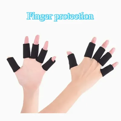 10pcs Stretchy Sports Finger Sleeves Arthritis Support Finger Guard Outdoor Basketball Volleyball Finger Protection