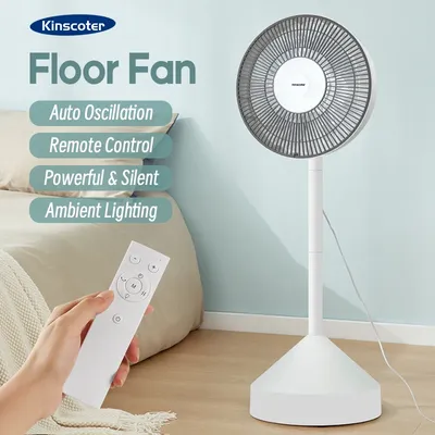 KINSCOTER Floor Fan Home 220v Electric Fan 4 Speed Silent Air Conditioner Air Circulator Fan
