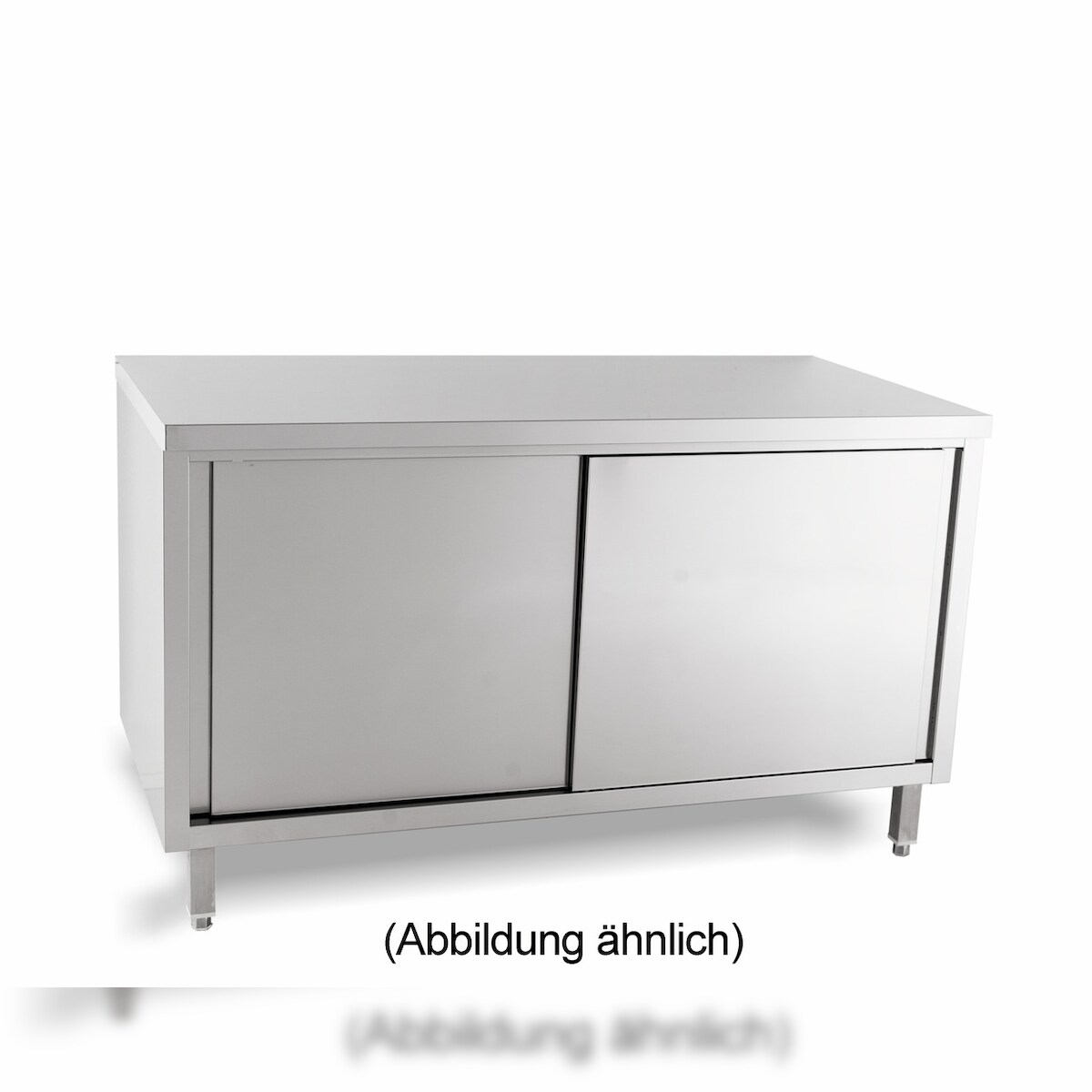 Arbeitsschrank mit Schiebetüren ohne Aufkantung 1000 x 700 x 850 mm Image