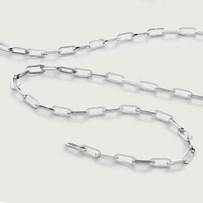 Sterling Silver Paperclip Chain Necklace 18'