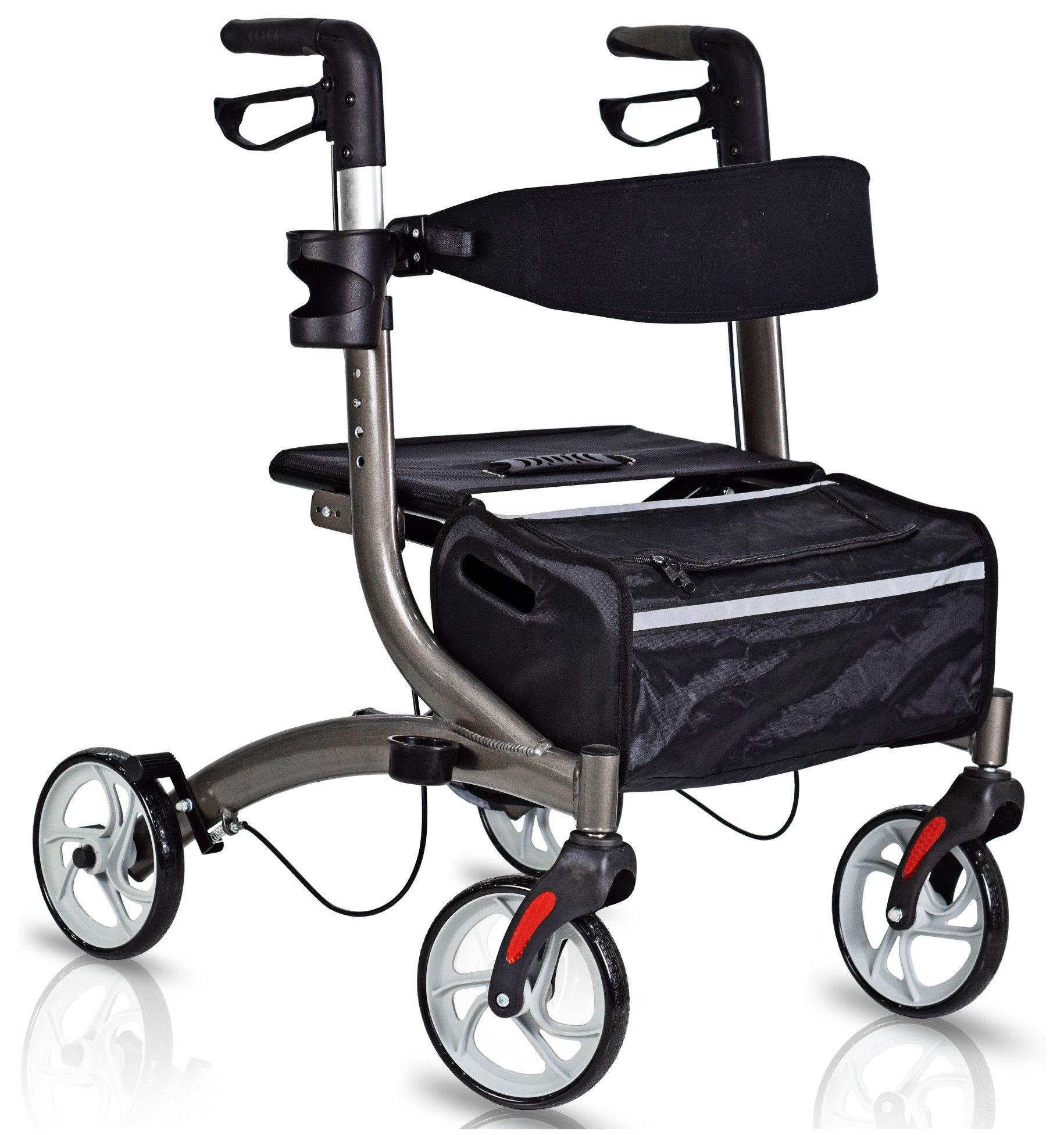 Rollator per riabilitazione con sedile e borsa Pharmedis 1 St