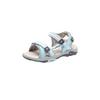 Sandale KANGAROOS "K-Leni", Gr. 31, blau sky, vapor grau, Synthetik, Textil, sportlich, Schuhe